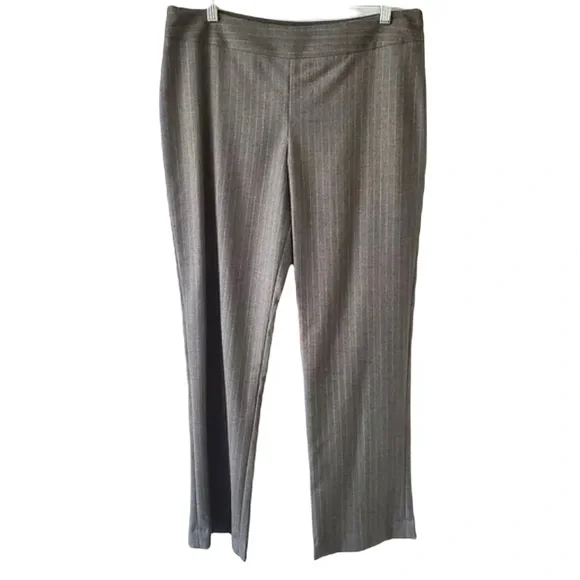 Giorgio Armani Pinstripe Gray Wool Pants Size 44 - Picture 1 of 3